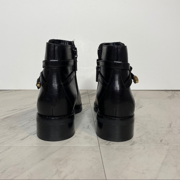 New! Cole Haan Railyn Black Leather Bootie 7B - Picture 3 of 12